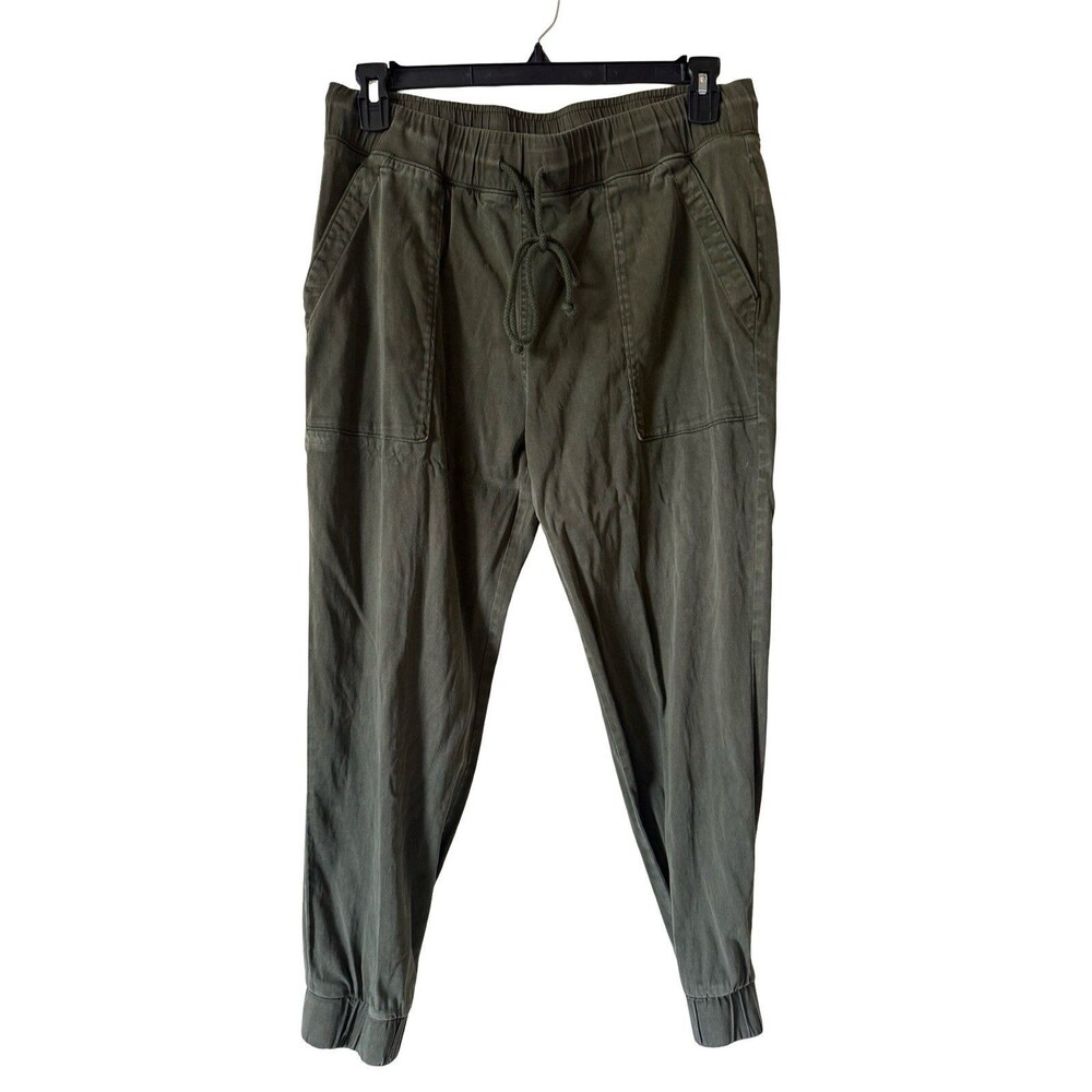 Bella Dahl Pocket Jogger Pants Womens Pull On Cargo Drawstring Utility Pockets L